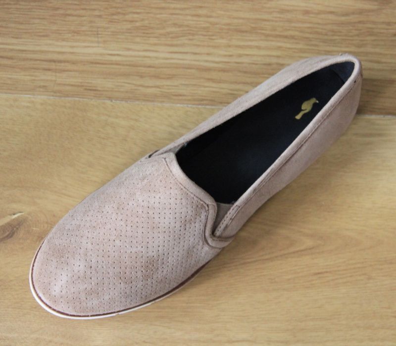 OCHNIK skórzane bydleca baleriny slip on 39 skora bezowe mokasyny