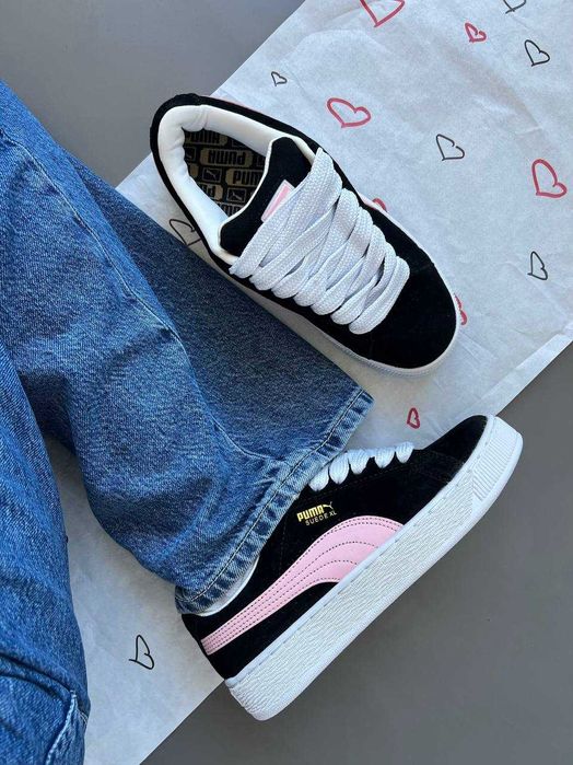 !SALE! Puma Suede XL Black/Pink 36 37 38 39 40 41 42 43 44 45 пума хл