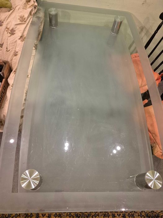 stół  do salonu szklany 150x90wys75