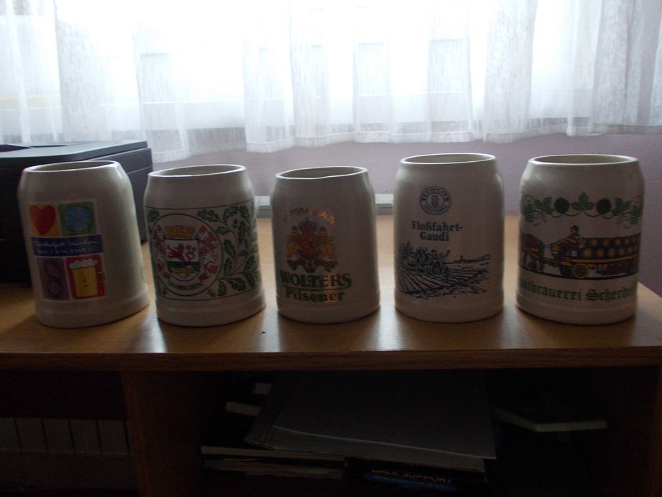 Kufle ceramiczne do piwa -komplet