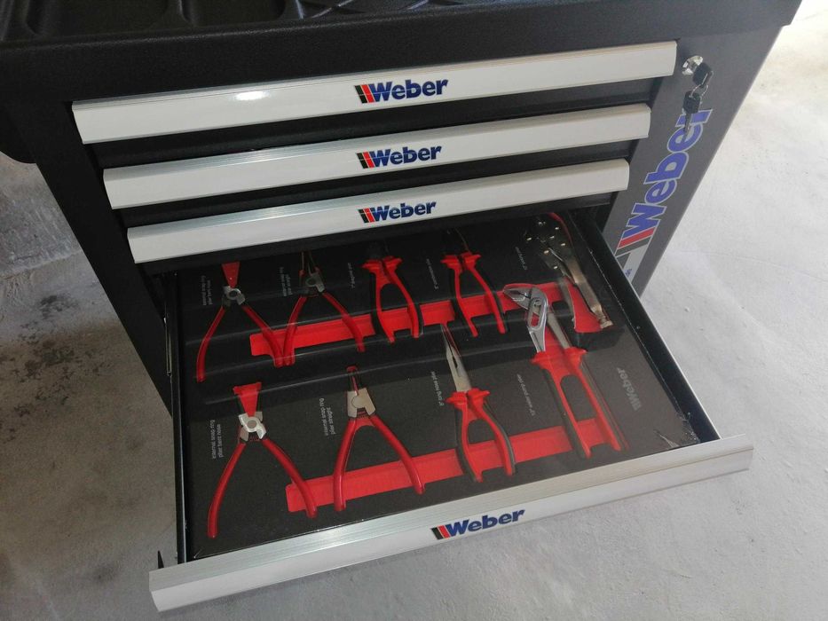 Carrinho de Ferramentas WEBER - 154 peças