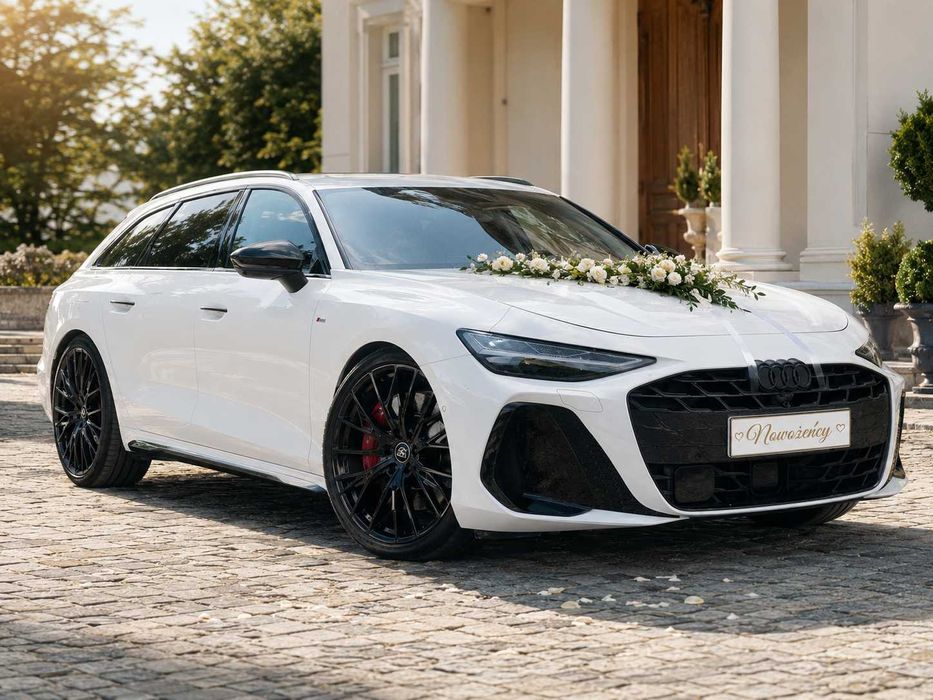 Wynajem samochodu na ślub wesele na impreze z kierowcą NOWE  Audi A6 S-line  C9 wolne terminy