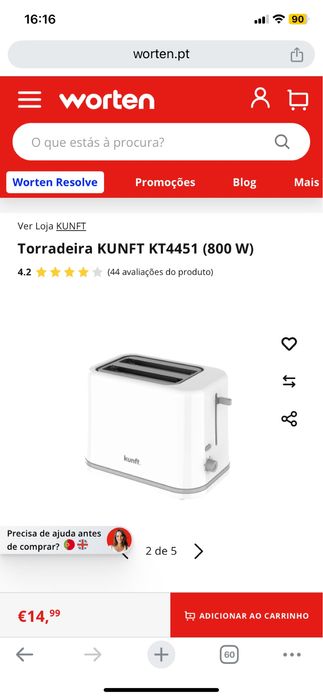Torradeira eletrica excelente