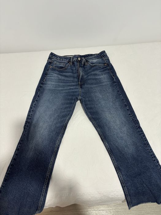 Calças de ganga Zara estilo Bootcut Cintura Subida