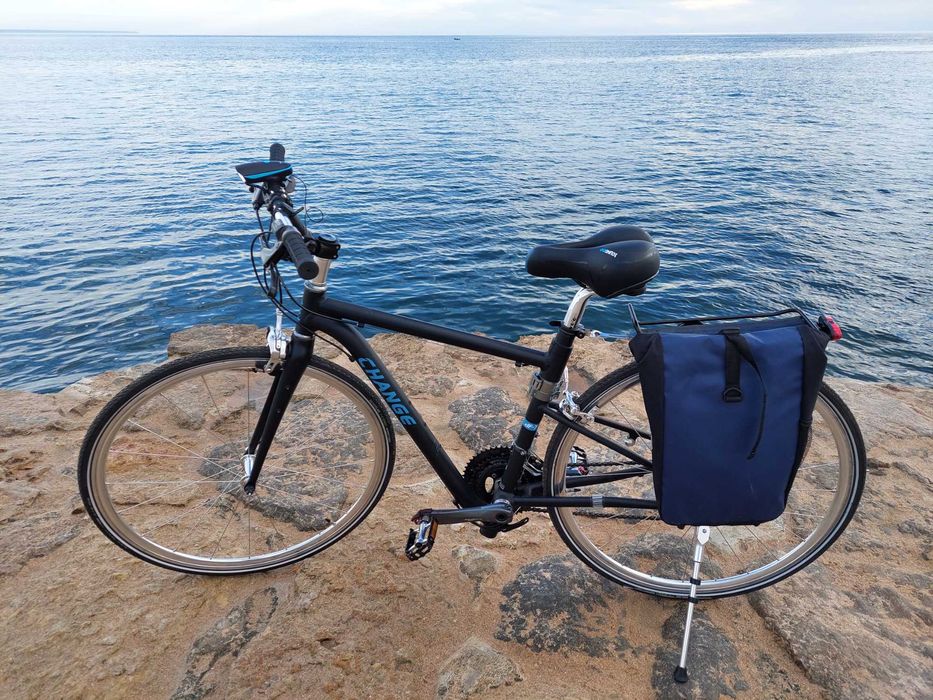 Bicicleta dobrável de rodas grandes, muito leve!