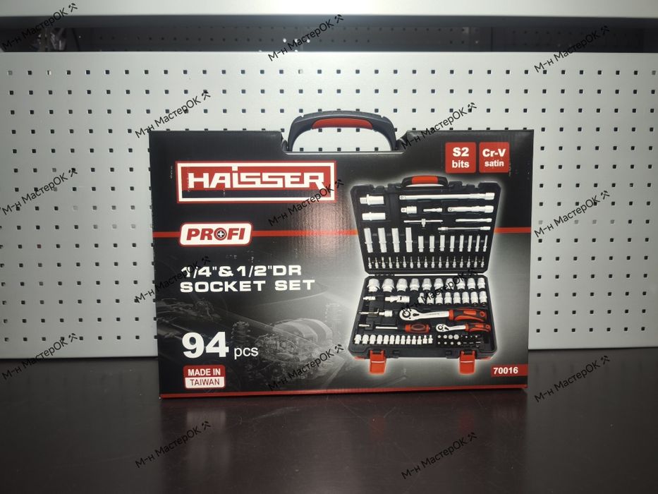 Набір інструментів професійний 1/4", 1/2" 94 од. (Haisser, 70016)