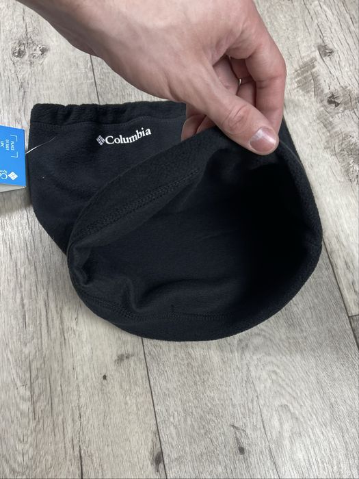 Columbia баф флисовый зимний черный