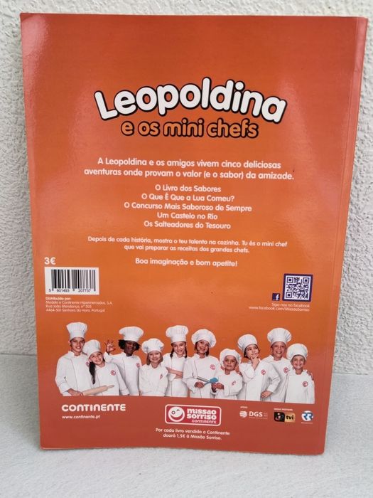 Livro "Leopoldina e Os Mini Chefs"