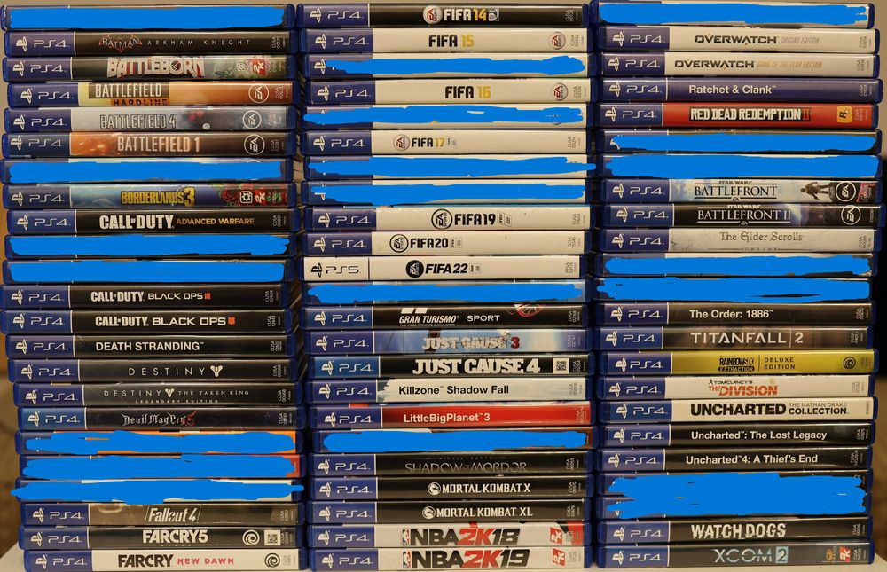 Диски PS4, PS3, Xbox One, Xbox 360, steelbook (стілбуки)