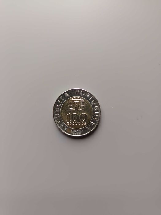 Moeda Comemorativa 100$00 - Pedro Nunes (1991)