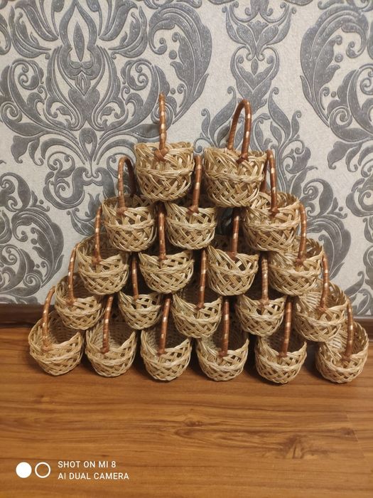Кошики маленькі дитячі з лози! Ручна робота. Гурт та  Роздріб!