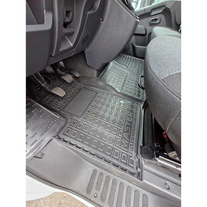 Коврики Renault Master Opel Movano - 1 ряд 2018-2024 рестайл Резиновые