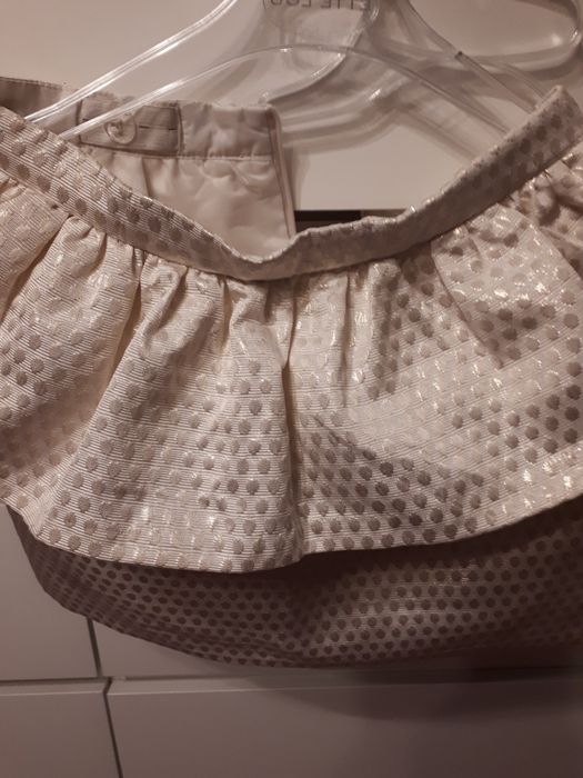 Złota w kropki spódnica spódniczka nowa Reserved  122
