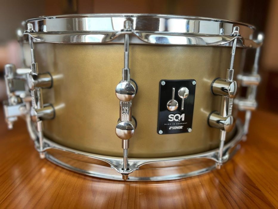 Tarola Sonor SQ1 14x6,5 Satin Gold + Hardcase – Como Nova