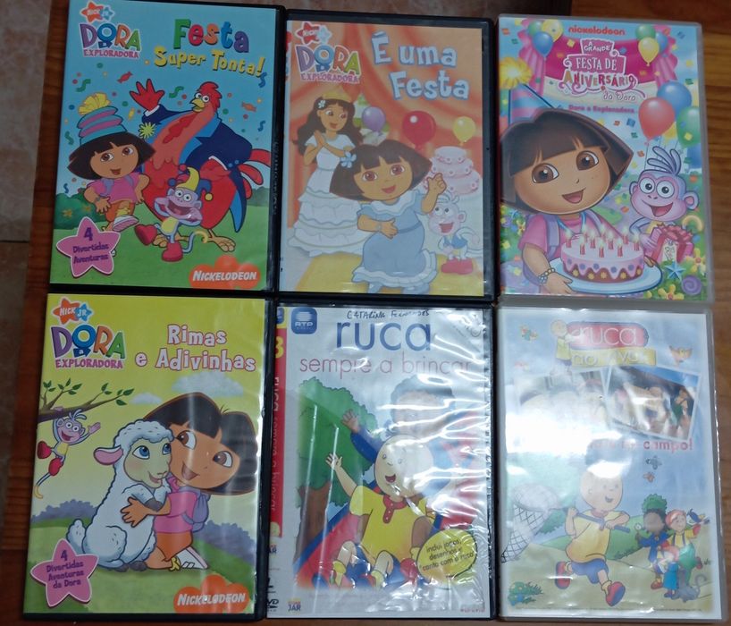 DVDs vários de desenhos animados