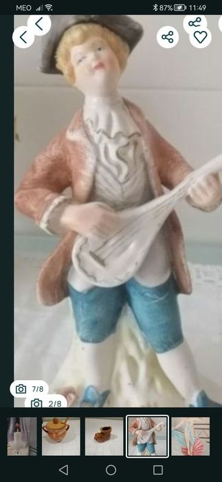 Estátuas em marfinite +bonecos terracota
