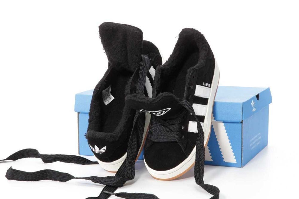 Унисекс зимние кроссовки Adidas Campus Winter Fur Мех адідас кампус
