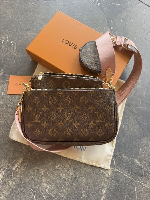 Torebka louis vuitton multi pochette różowy pasek