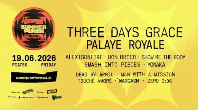 Dwa bilety jednodniowe na Summer Punch Festiwal 19.06.2026