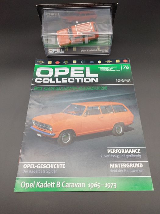 Opel Collection 1:43 Opel Kadett B Caravan 65-73 model + gazetka