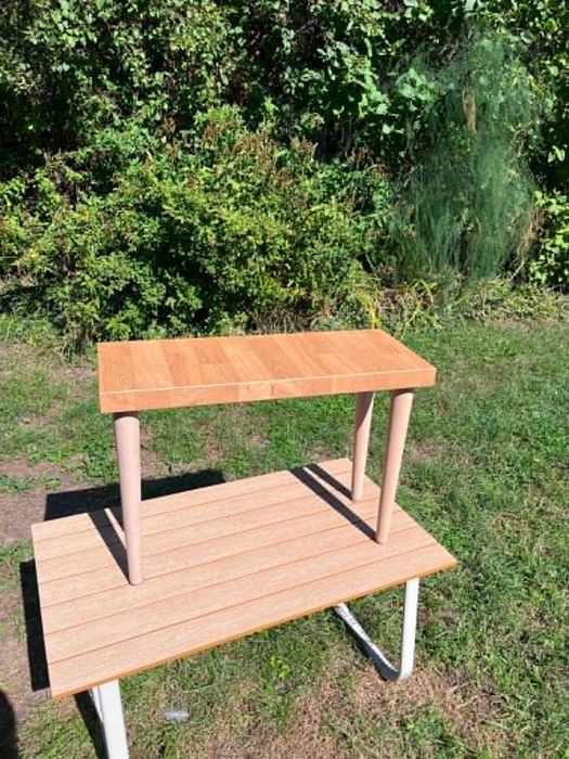 Stolik kawowy z blatu kuchennego IKEA