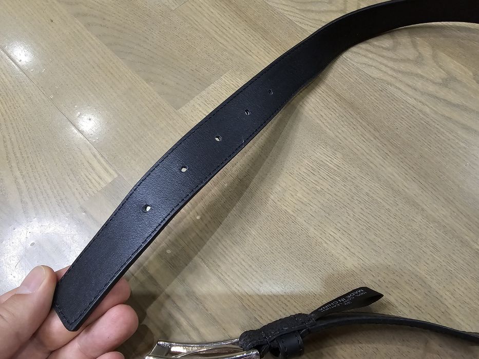 Пасок шкіряний DKNY чорний ремень пояс