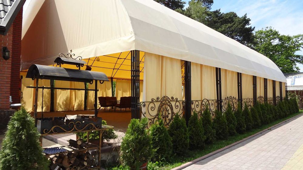 Тенти. Альтанки. Захисні штори. М'які штори , вікна.