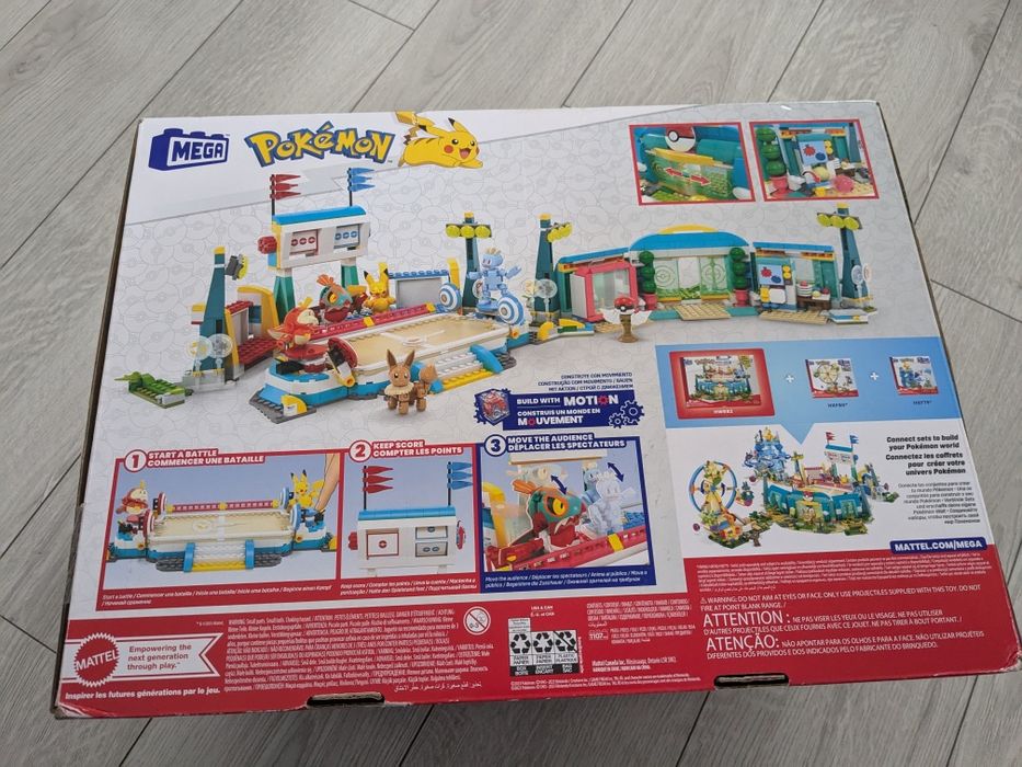 Mega Pokemon training stadium hwr82 pikachu eevee lego конструктор
