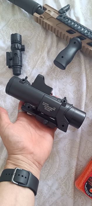 Metralhadora Blaster Gel + Acessórios