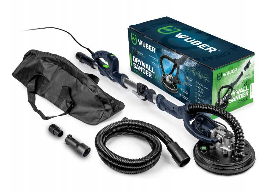 Szlifierka Do Gipsu Żyrafa 2200W Led Regulacja Papier 6 Torba NOWA