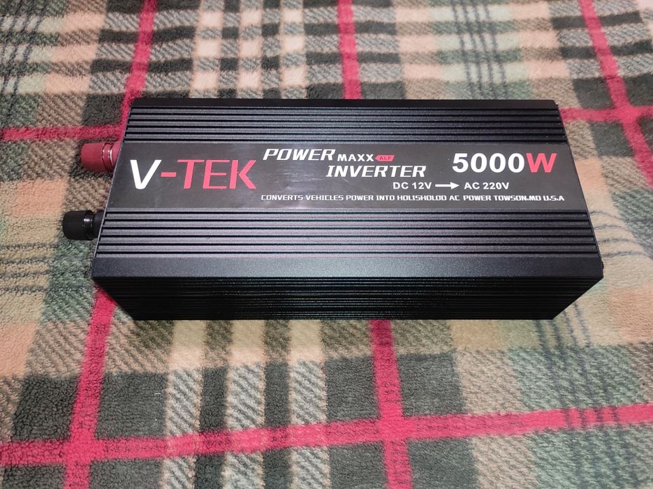 Инвертор V-TEK Power Maxx 5000W (12V-220V) | Почти новый!