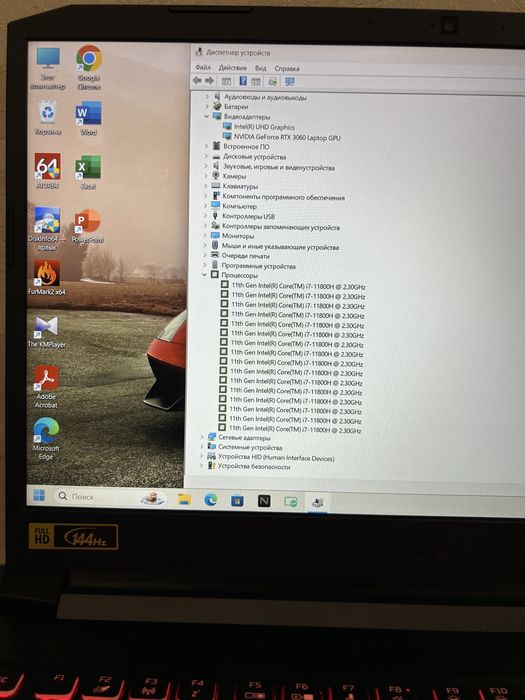 Ігровий Acer Nitro 5 RTX 3060/ i7-11800H/ 144 Hz/ 16/512 стан нового