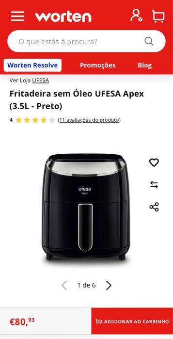 Air fryer UFESA - nova