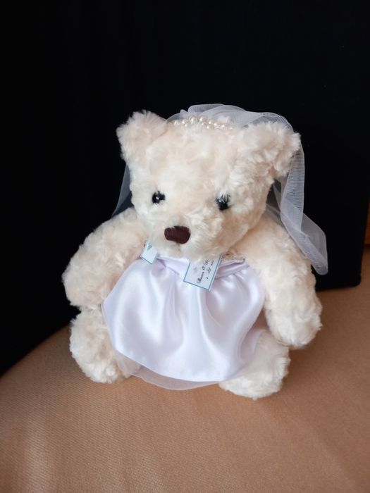 Miś Panna młoda 28 cm