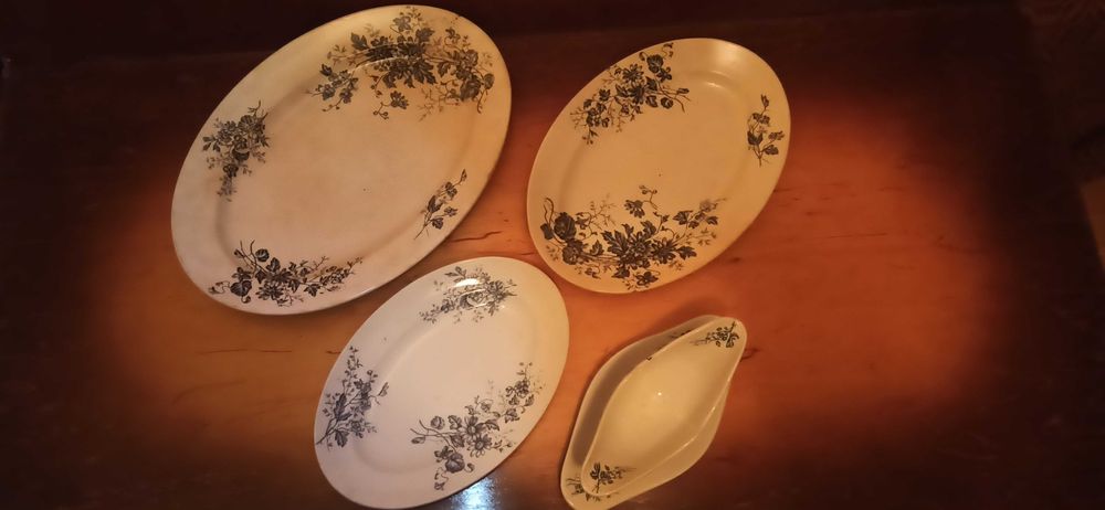 Stare niemieckie półmiski BONN GERMANY – porcelana, antyk, vintage