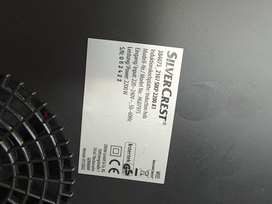 Płyta elektryczna silvercrest