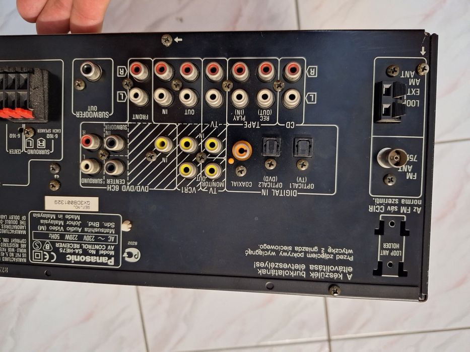 SA-HE75 kino domowe Panasonic OPT, czarne. Sprawne. Dolby.