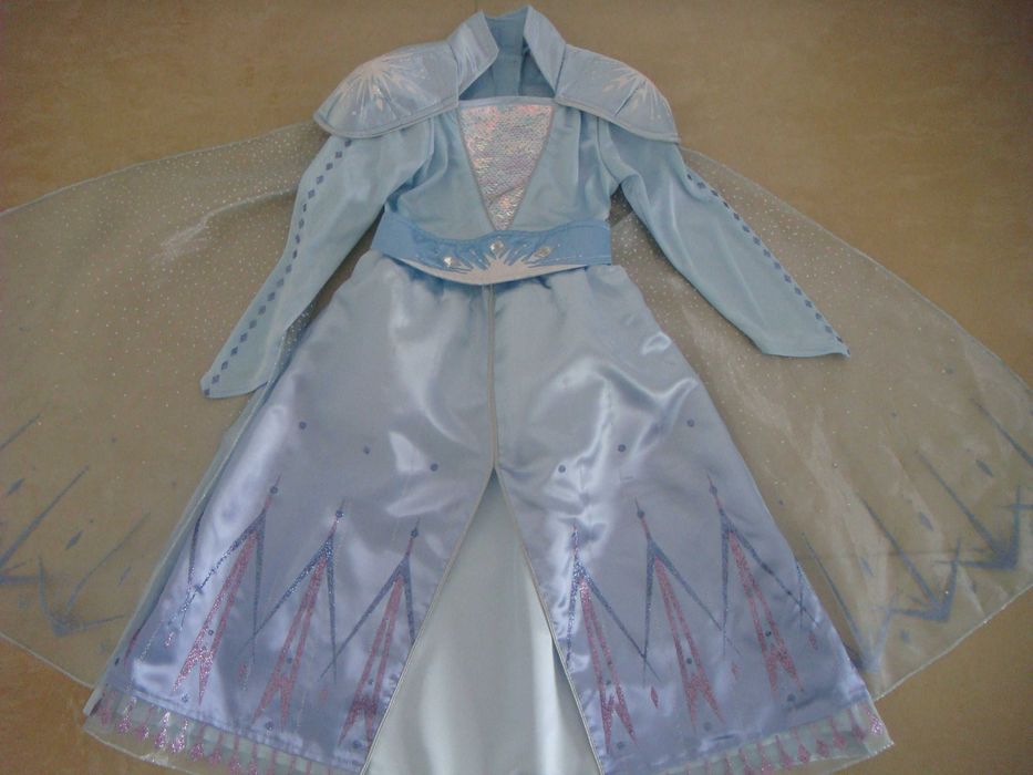 PIĘKNY strój przebranie księżniczka elza frozen disney roz. 98 / 104