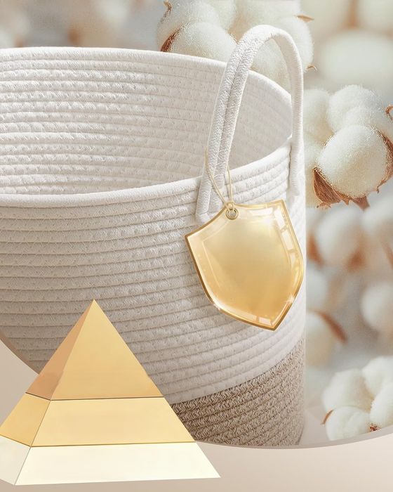 Kosz na pranie wolnostojący 60L organizer na zabawki Pojemny BOHO