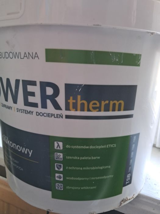 Tynk silikonowy power therm nowy s5130 szary 25 kg wiaderko