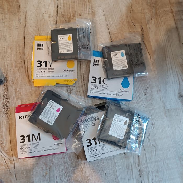 Оригінальні картріджи Ricoh GC31K GC31C GC31Y GC31M GC31