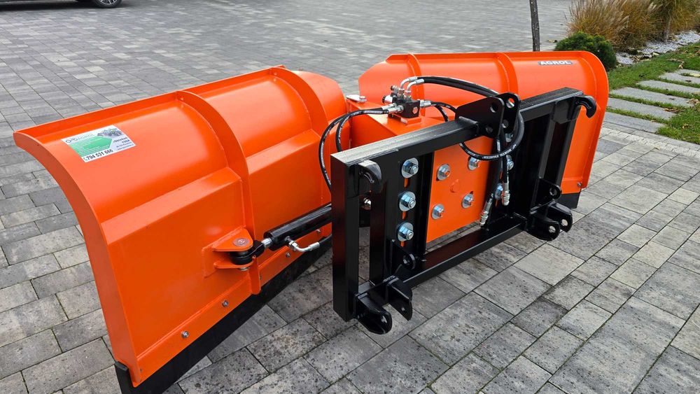 Pług strzałkowy Metal-Technik 2,6 m 3 m hydrauliczny V U TUZ euroramka do tura