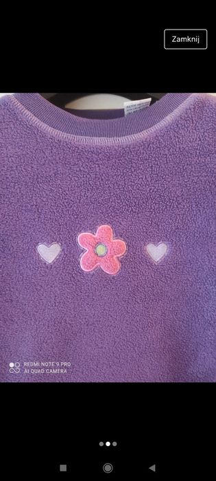 Bluza polarowa dla dziewczynki