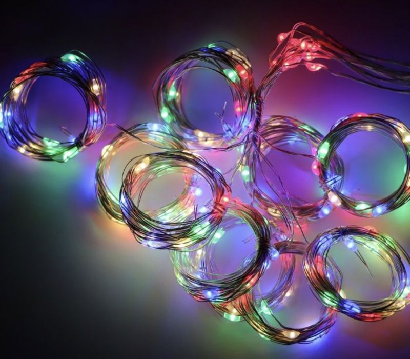 Led Гирлянда штора роса с пульто 3*2, 3*3м все цвета