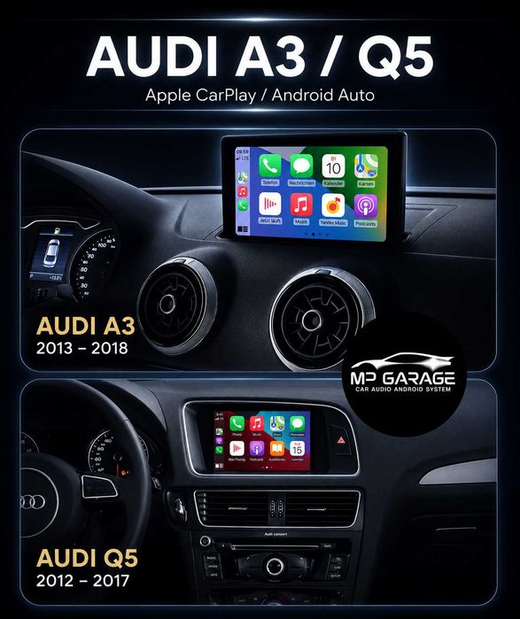 Audi MMI 3G 3G+ RMC MIB1 Apple CarPlay Android Auto Moduł Montaż PL