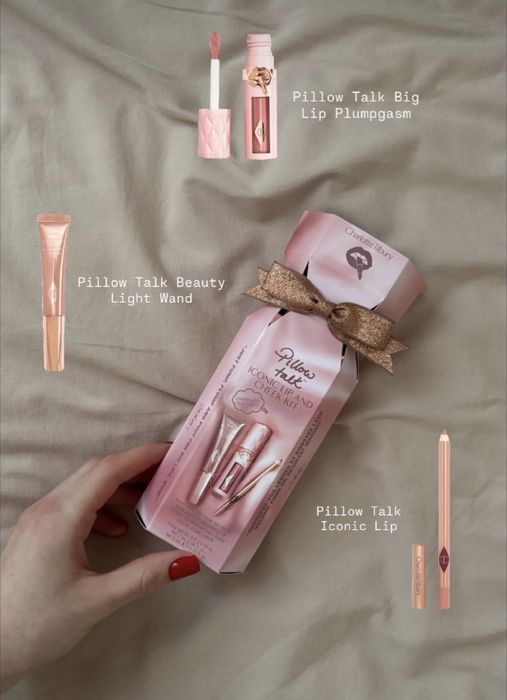 Charlotte Tilbury, Hourglass, Chanel, Dior,  Pillow Talk Iconic Lip & Cheek Kit набір