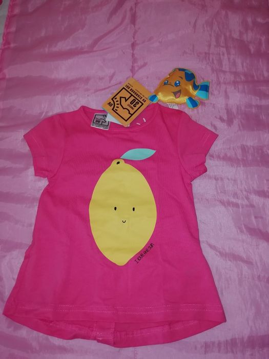 T-shirt Menina Rosa 12/18 meses
