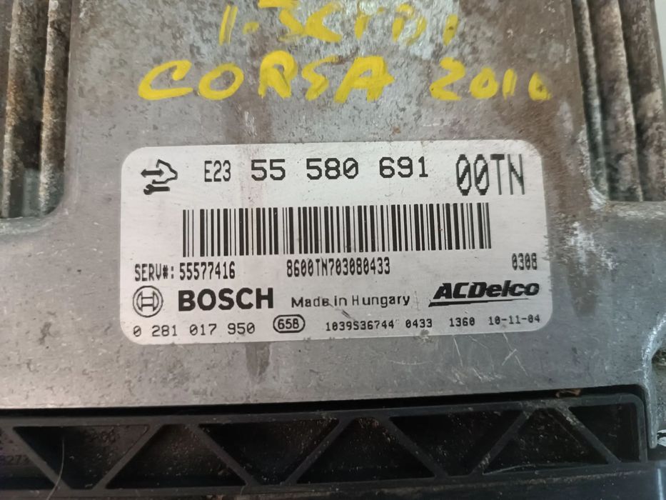 CENTRALINA DO MOTOR OPEL CORSA D 1.3CDTI 55580691 0281017950