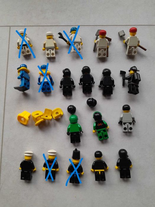 Stare figurki LEGO zestaw 14 sztuk różne mix