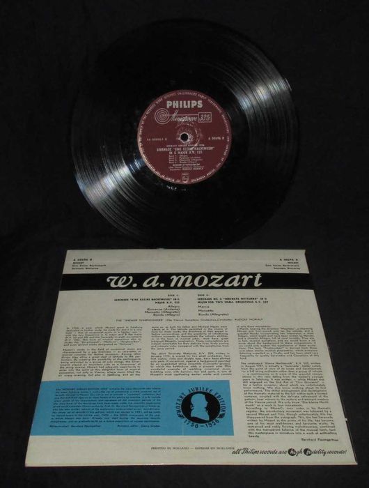 Disco Vinil Wolfgang Amadeus Mozart Jubilee 1956